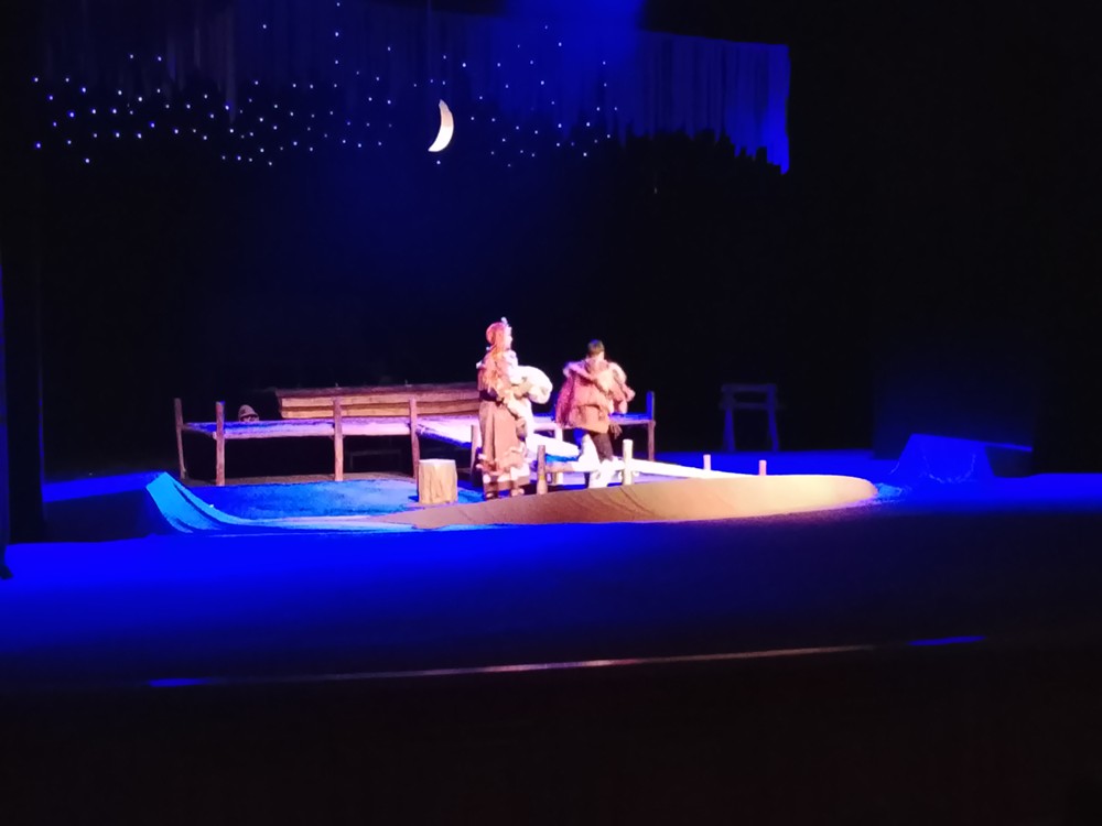 ”Deňiz ýakasynda gezýän Ala köpek”