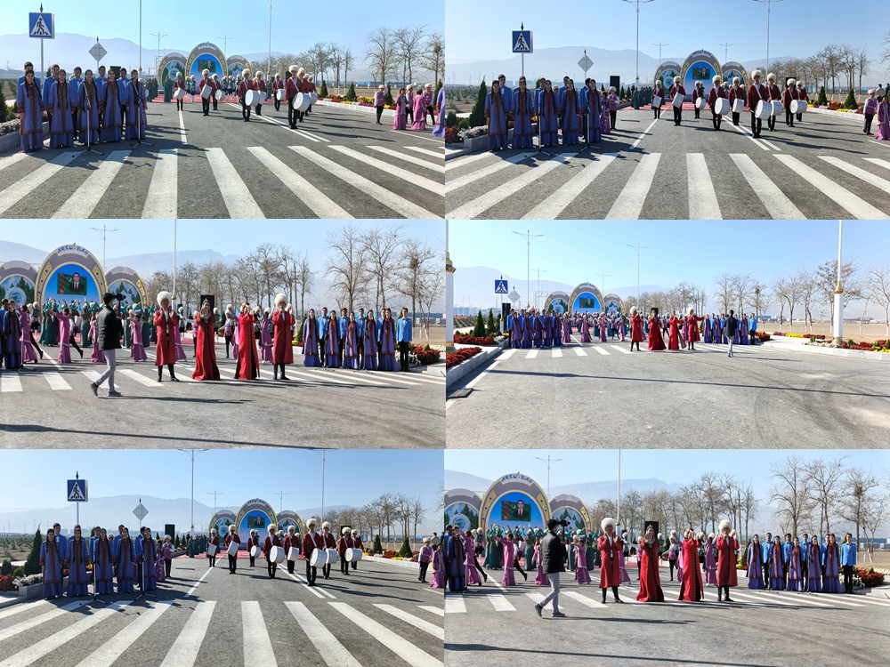 Arkadag şäherinde geçirilen ählihalk bag ekmek dabarasy