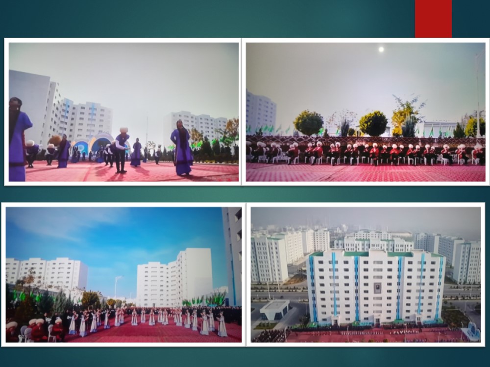 Arkadag şäherinde Baky Bitaraplygyň 30 ýyllygy mynasybetli täze ýaşaýyş jaýlary ulanylmaga berildi