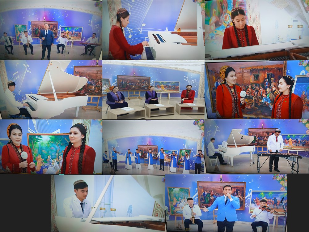 Täze ýyl baýramçylygy mynasybetli, sungat ussatlarymyza bagyşlap geçirilen döredijilikli gepleşik.