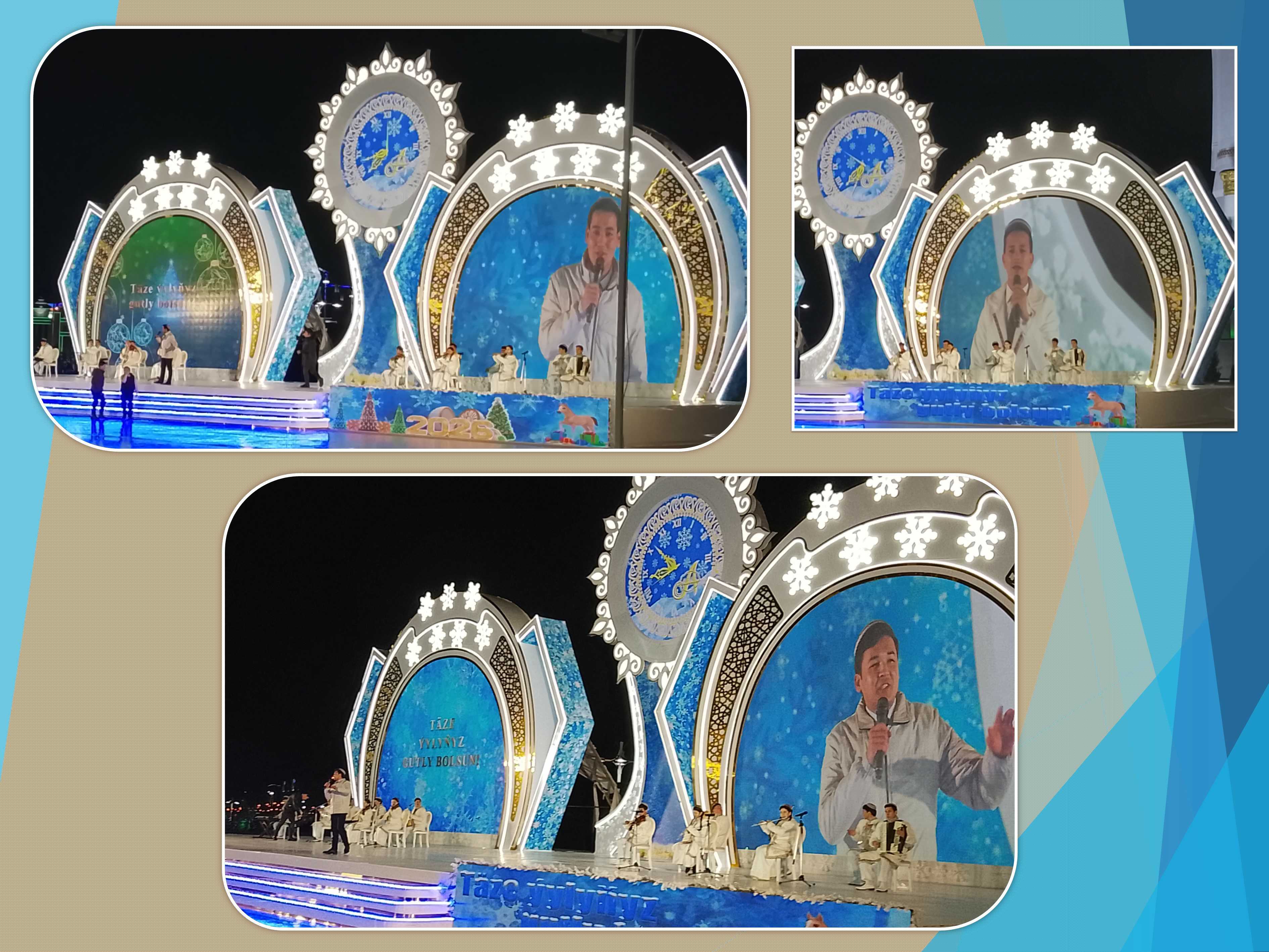 Täze ýyl dabarasynda sungat mekdebiniň talyplarynyň çykyşlary