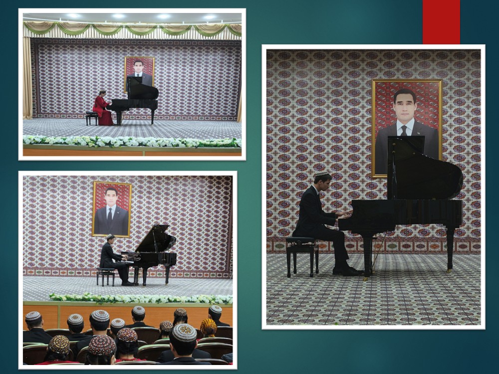 “Fortepiano” bölüminiň talyplarynyň sahnada ýerine ýetiriş ussatlygyny kämilleşdirmek maksady bilen...