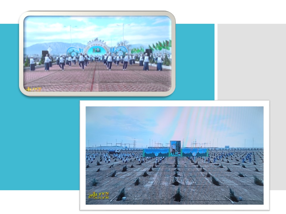 Arkadag şäherinde türkmen halkynyň Milli Lideriniň gatnaşmagynda ählihalk bag ekmek dabarasy geçirildi