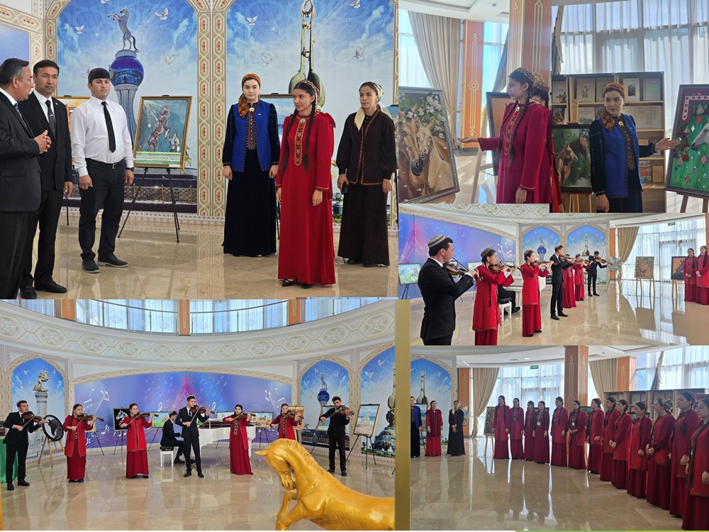 “Türkmen bedewiniň milli baýramy ”mynasybetli geçirilen sergi